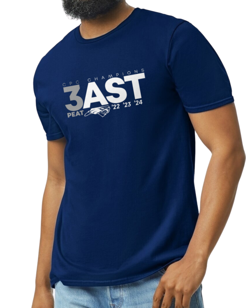 2024 Central Piedmont Regional Champions short sleeve t-shirt black/navy
