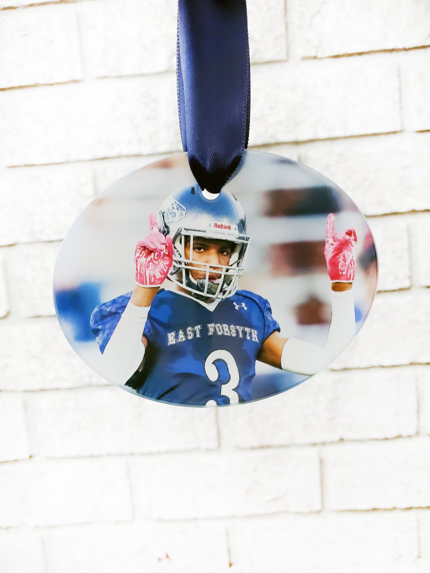 Photo Ornament, EFHS ornament with player photo