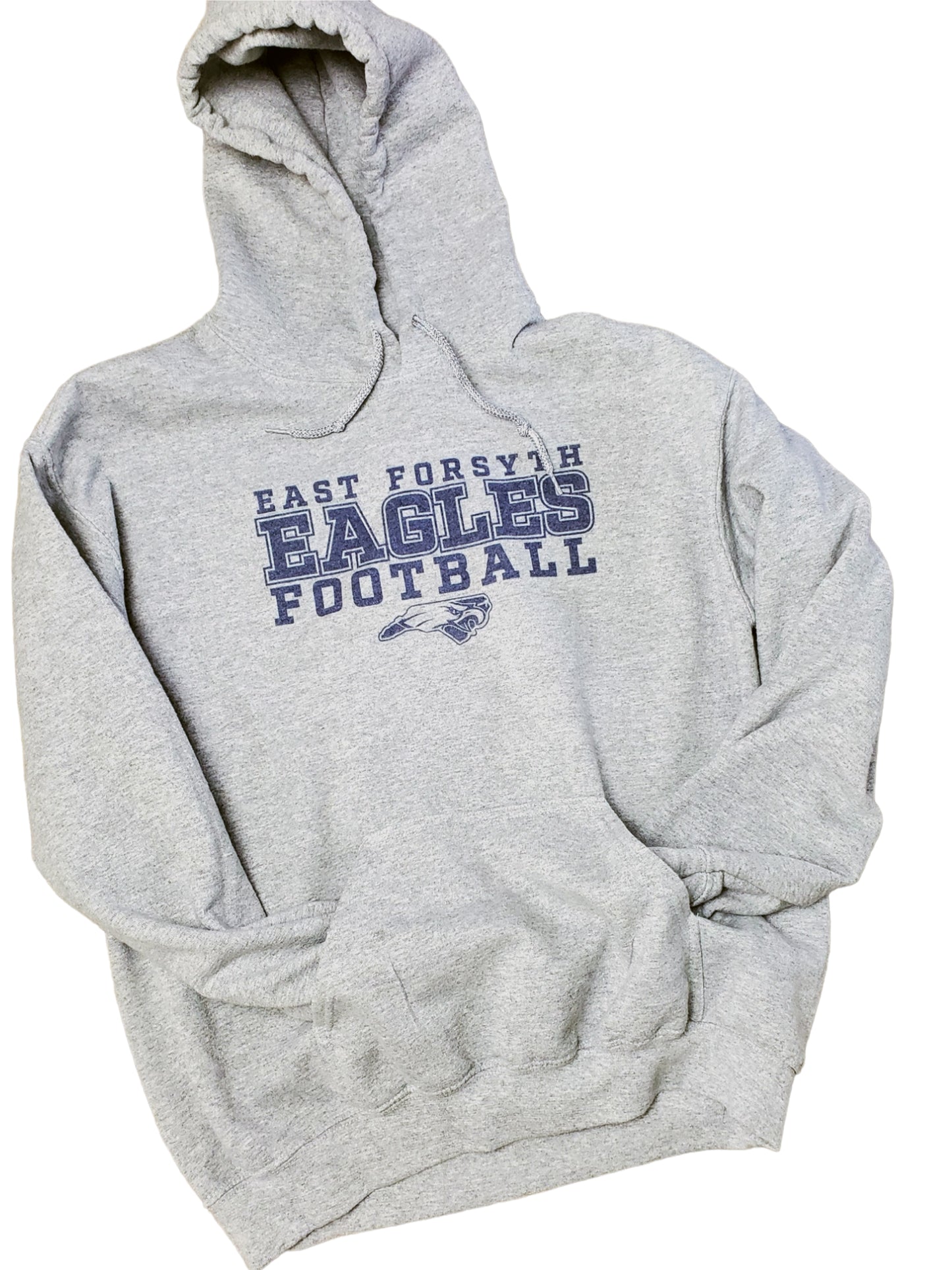Retro Gray Cotton blend hoodie