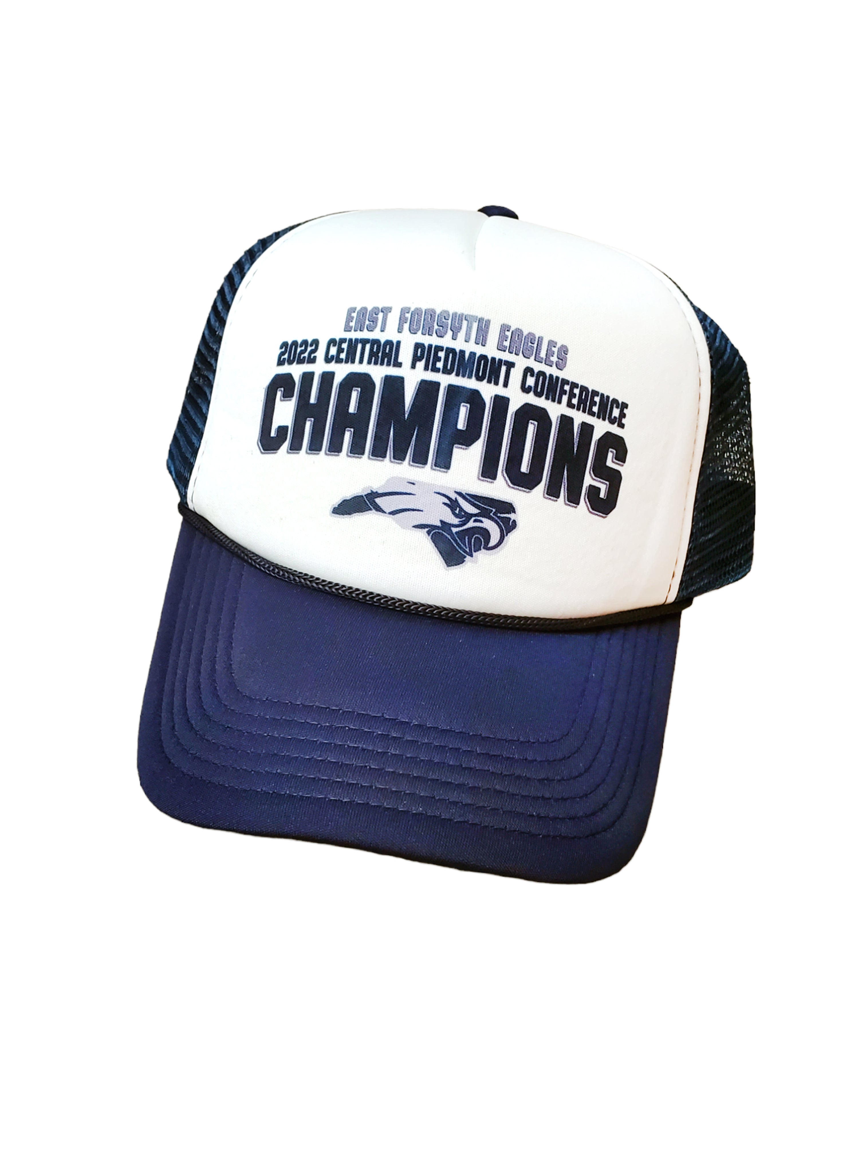 2022 Central Piedmont Conference Champions Trucker Hat, Navy blue and