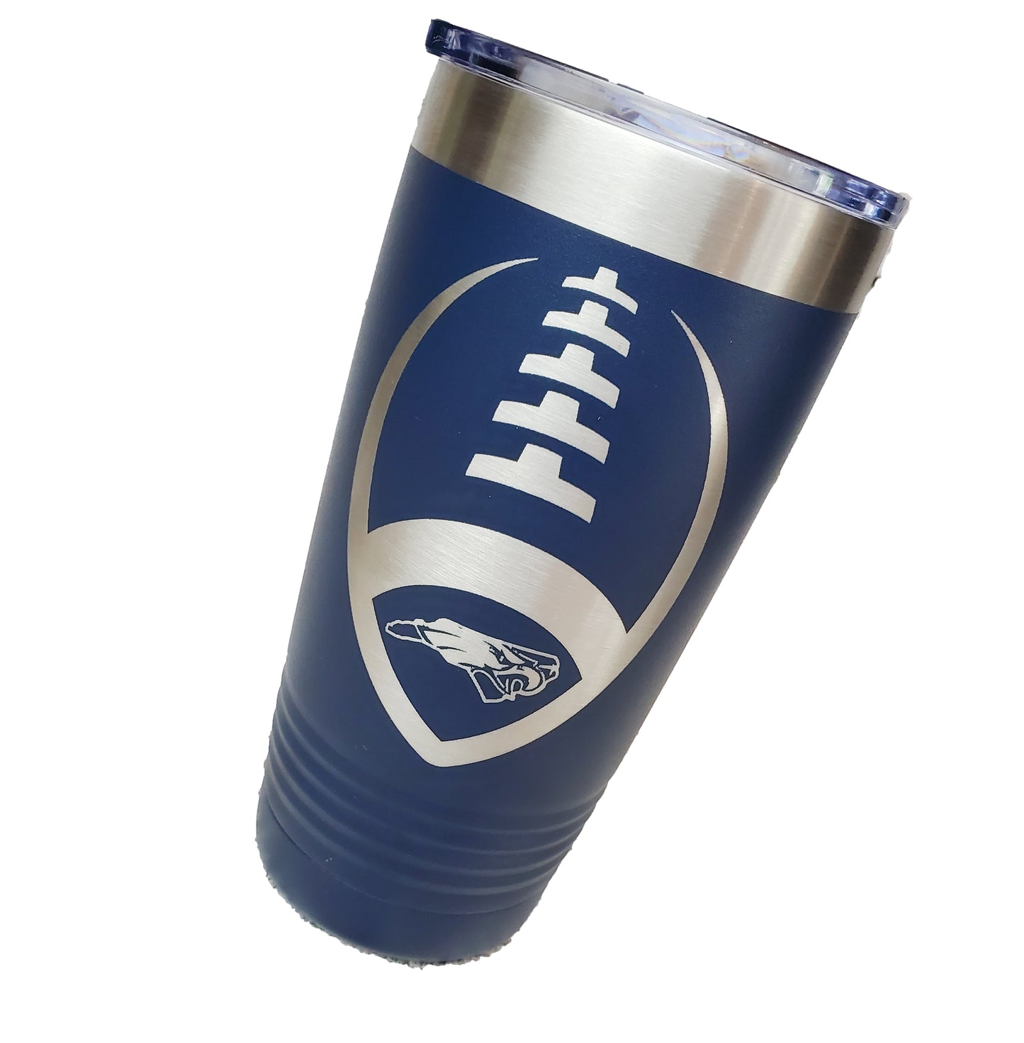 20 Ounce Navy tumbler, Fighting Eagles football tumbler