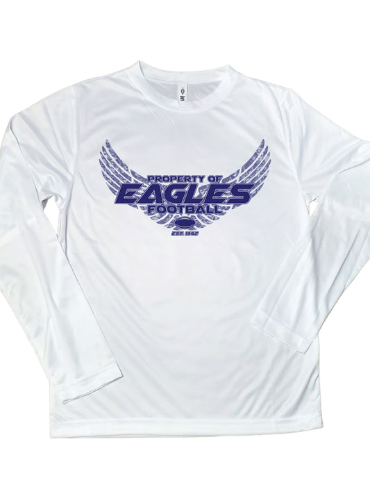 Fly Eagles Fly Long sleeve performance Tee, Football performance shirt